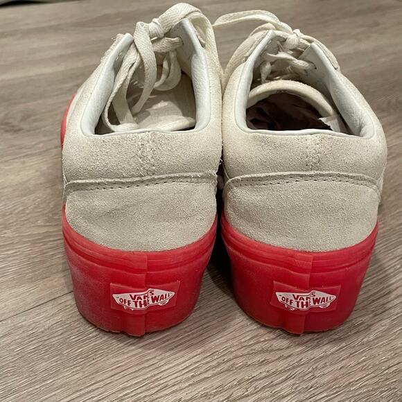 VANS Womens Suede Sneaker Size 8 Old Skool Y2K Festival Skater Platform Pink - Picture 4 of 7